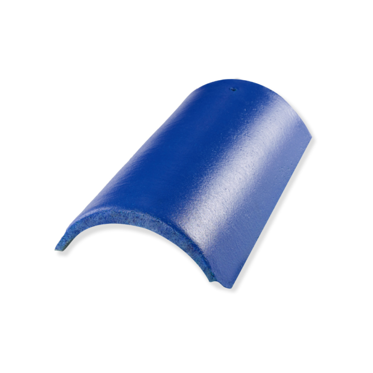 Collared Blue Ridge Tile Premium Ridge Tiles - Color Dark blue